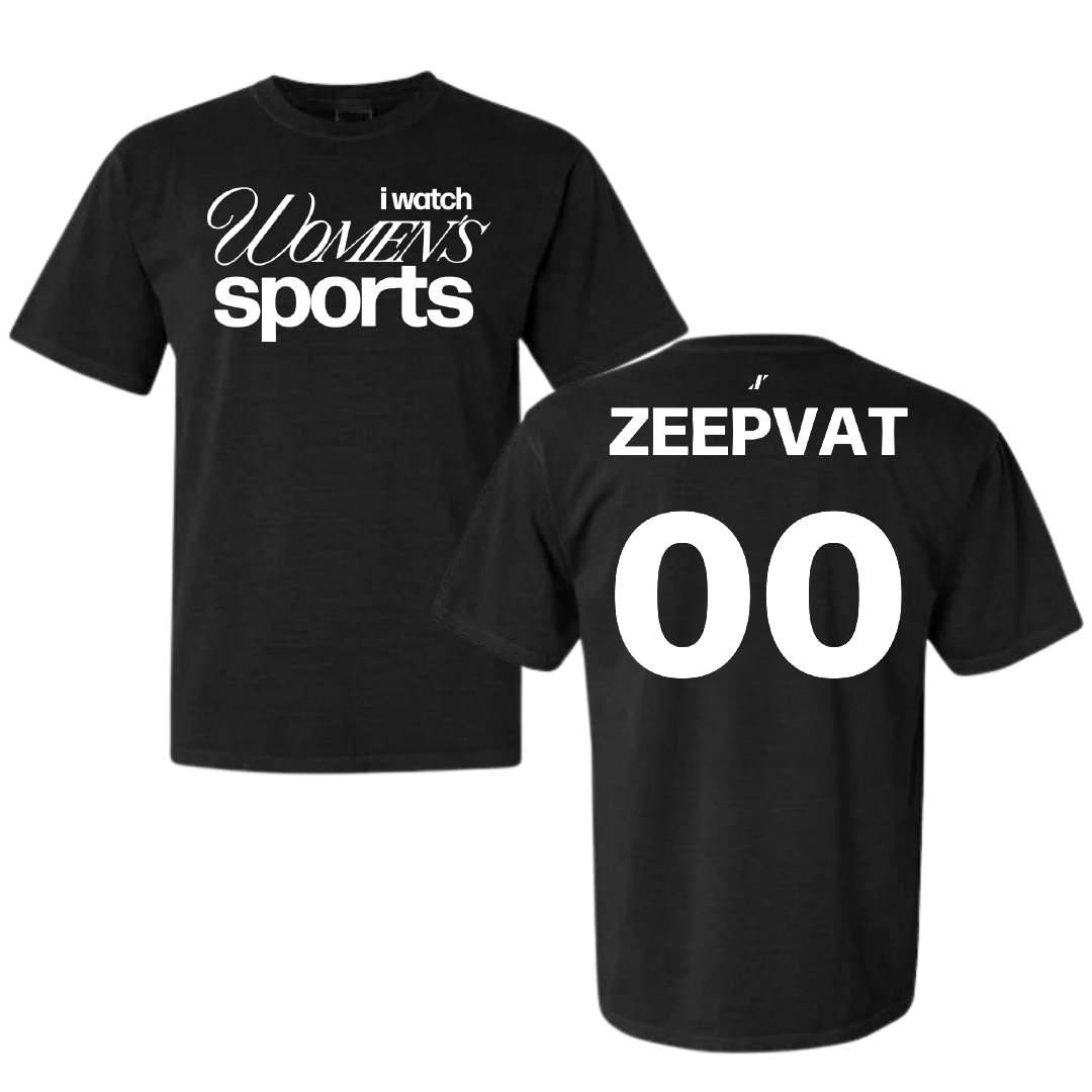 Soccer Black WHM Comfort Colors Tee - #00 Sonja Zeepvat