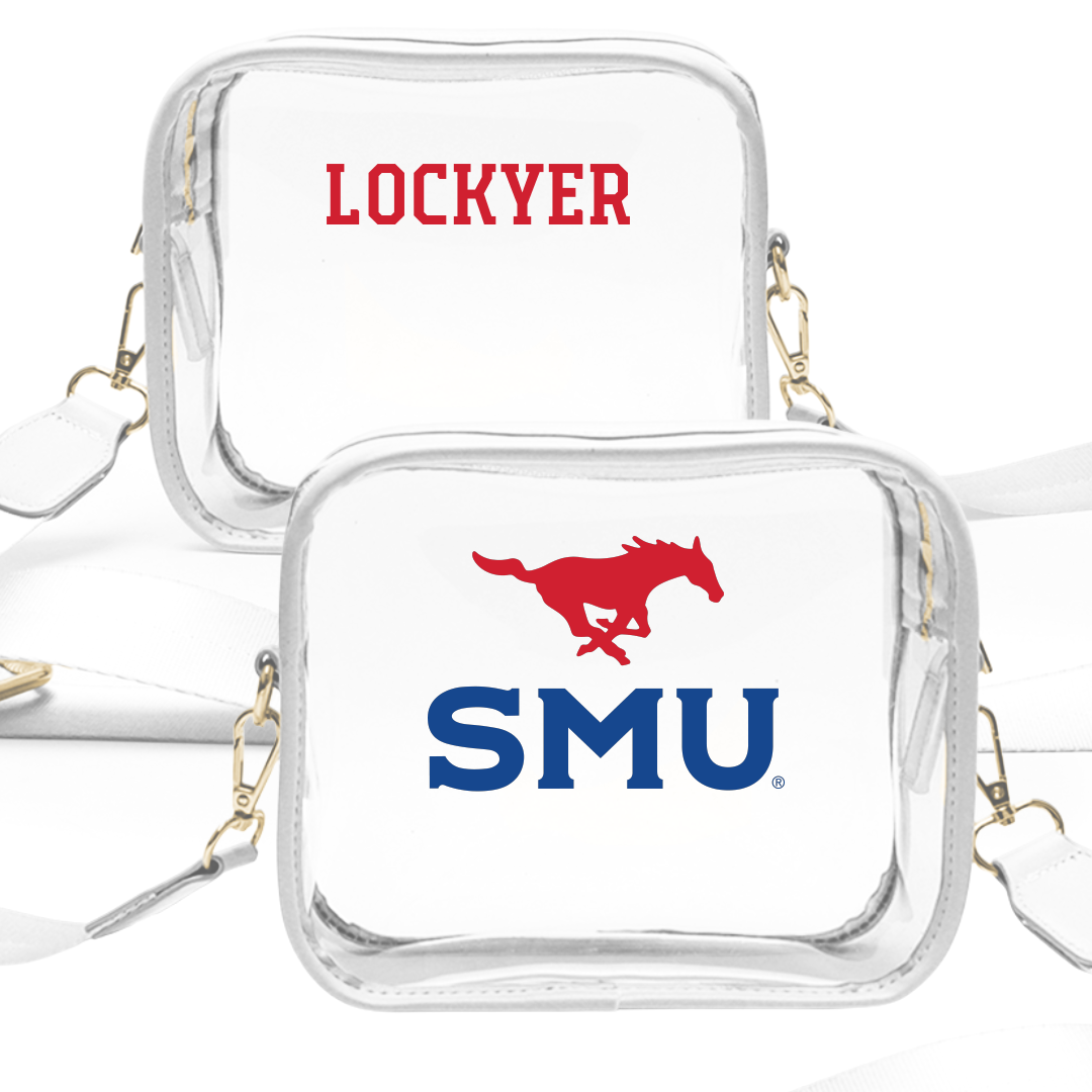 Southern Methodist University Swimming & Diving White Clear Stadium Bag - Hannah Lockyer