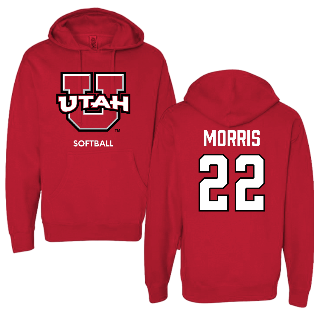 University of Utah Softball Red Utes Hoodie - #22 Halle Morris