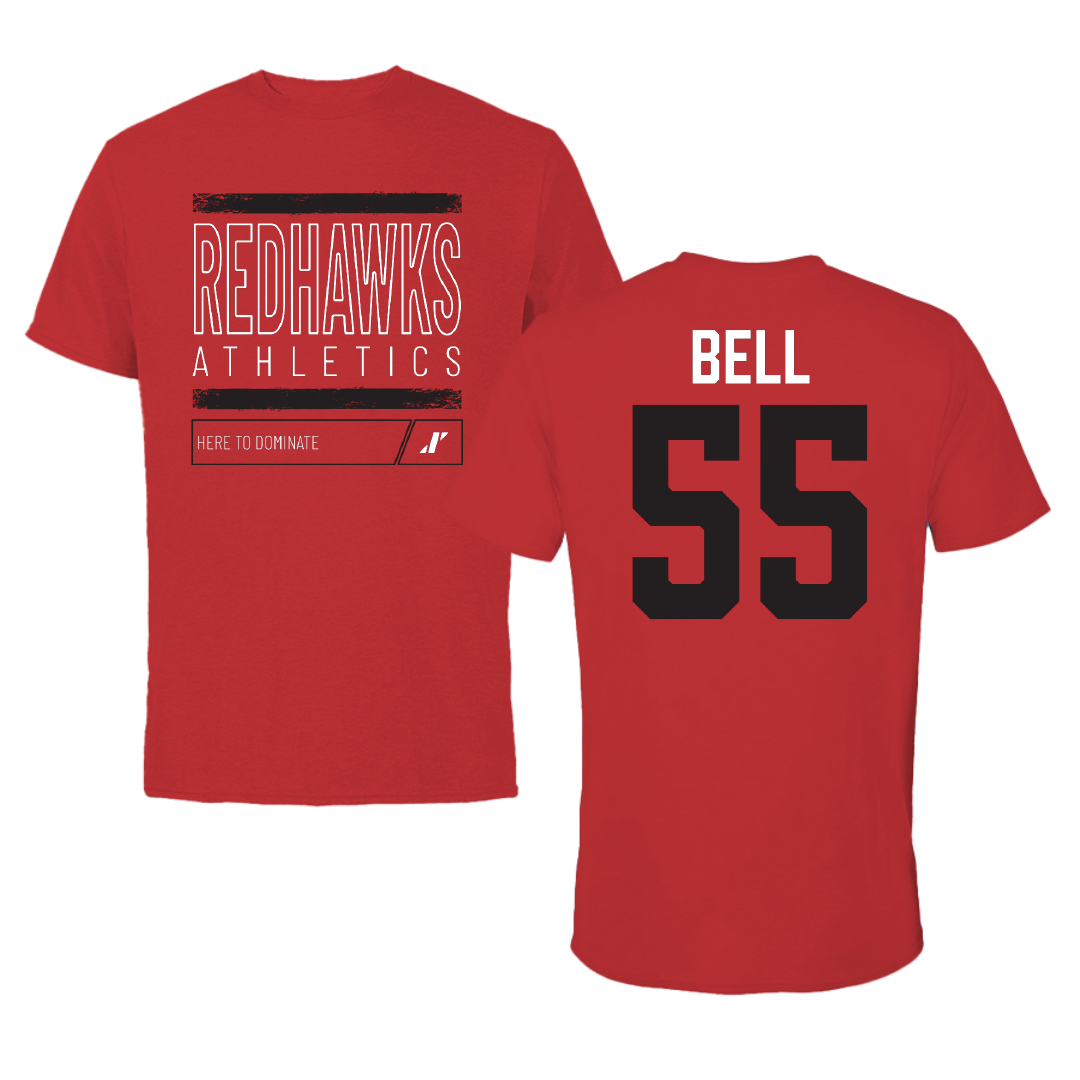 Southeast Missouri State University Basketball Red Dominate Performance Tee - #55 Marqueas Bell