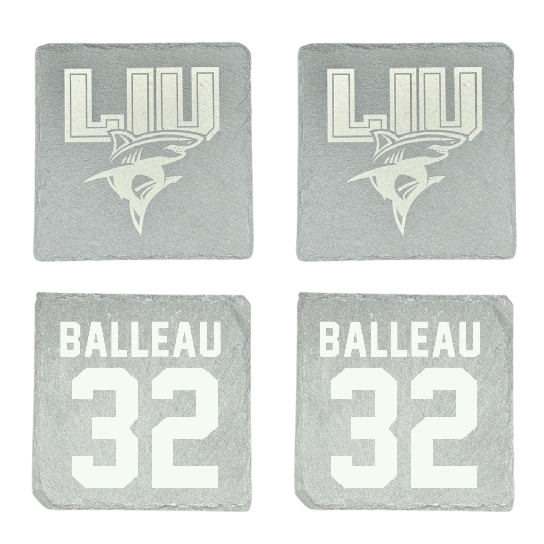 Long Island University Baseball Stone Coaster (4 Pack)  - #32 Owen Balleau
