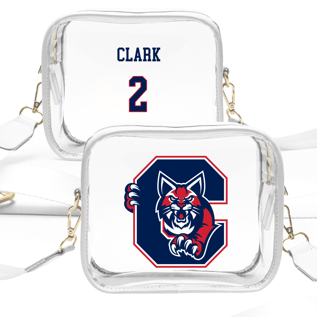 Catawba College Volleyball (W) White Clear Stadium Bag - #2 Katie Clark