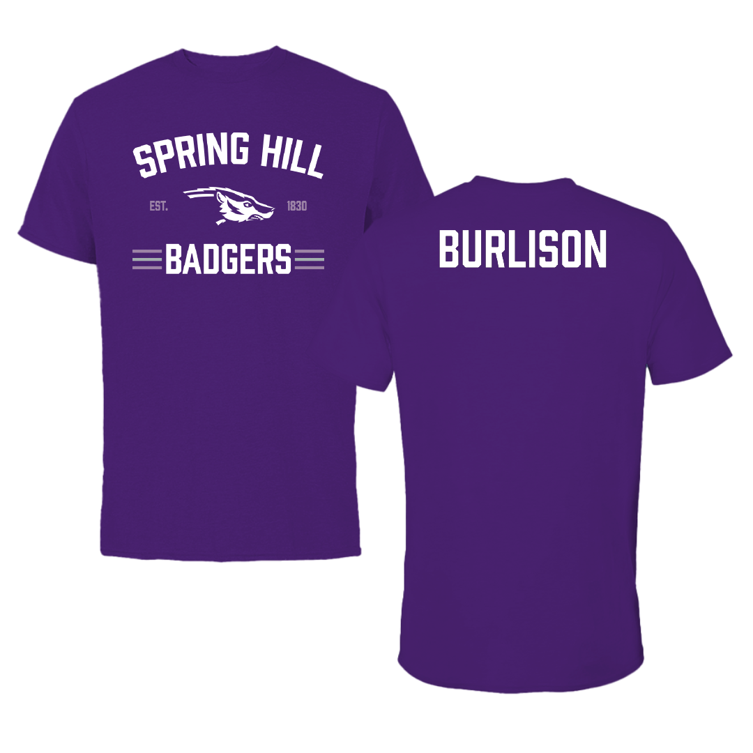Spring Hill College TF and XC Purple General Performance Tee - Luke Burlison
