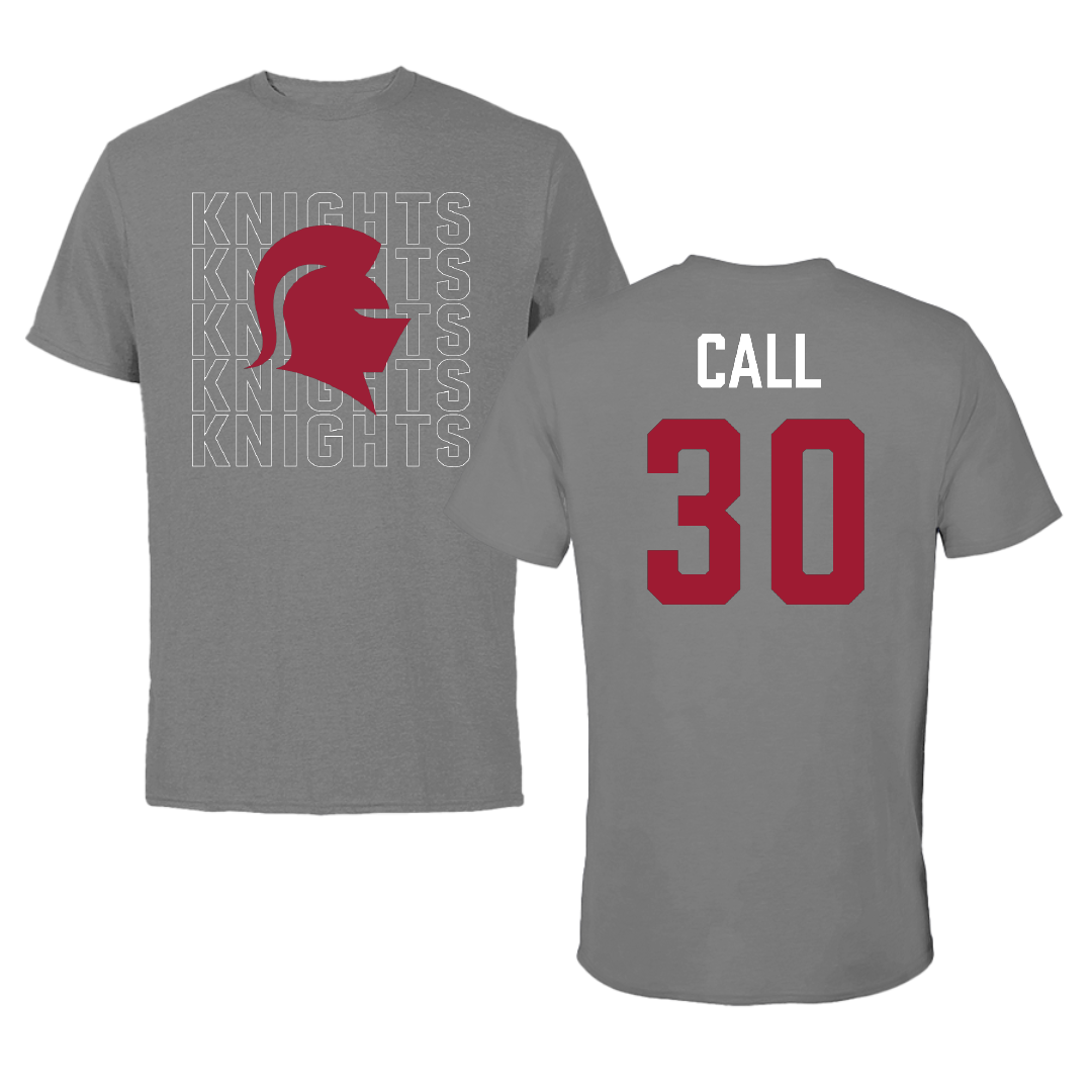 Southern Virginia University Soccer (M) Dark Gray Tee - #30 Dylan Call
