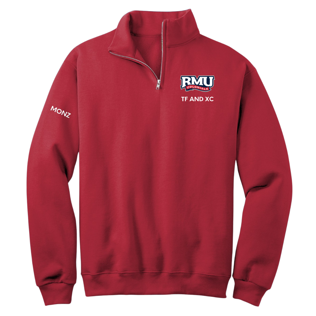 Robert Morris University TF and XC Red Quarter-Zip - Dea Monz