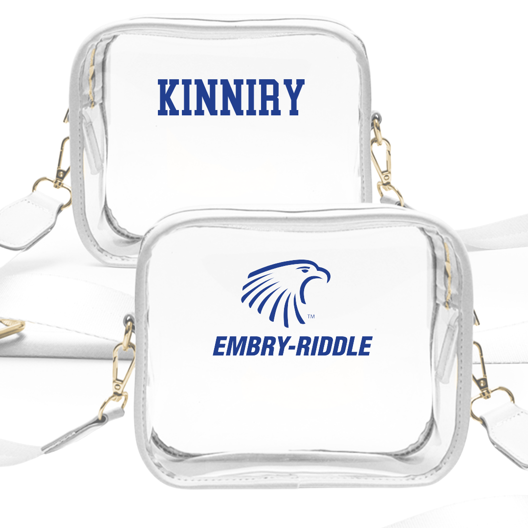 Embry-Riddle Aeronautical University Rowing (M) White Clear Stadium Bag - Chase Kinniry