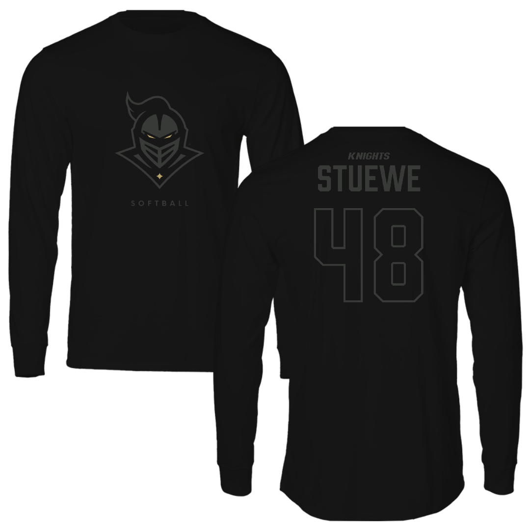 University of Central Florida Softball Black Performance Long Sleeve - #48 Ava Stuewe