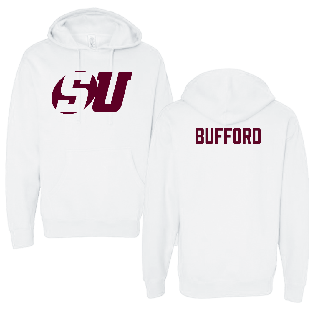 Schreiner University TF and XC White Hoodie - Kira Bufford