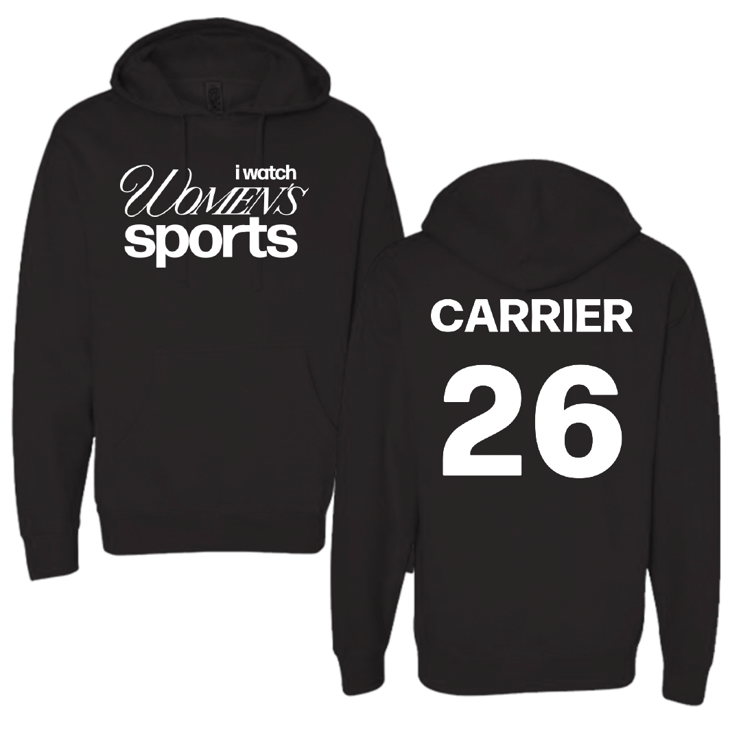 James Madison University Softball Black WHM Hoodie - #26 Kate Carrier