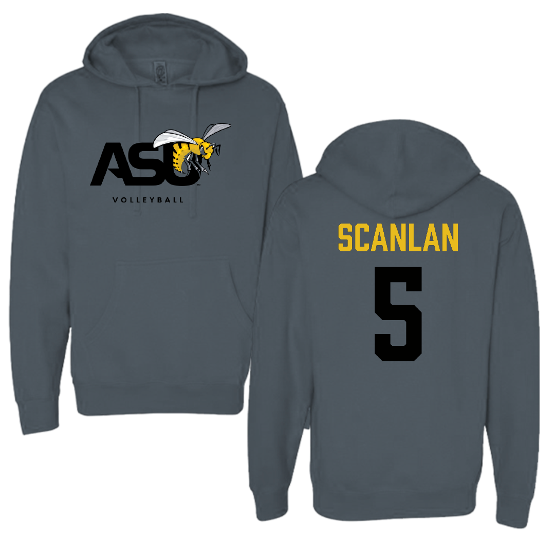 Alabama State University Volleyball Dark Gray Hoodie - #5 Sierra Scanlan