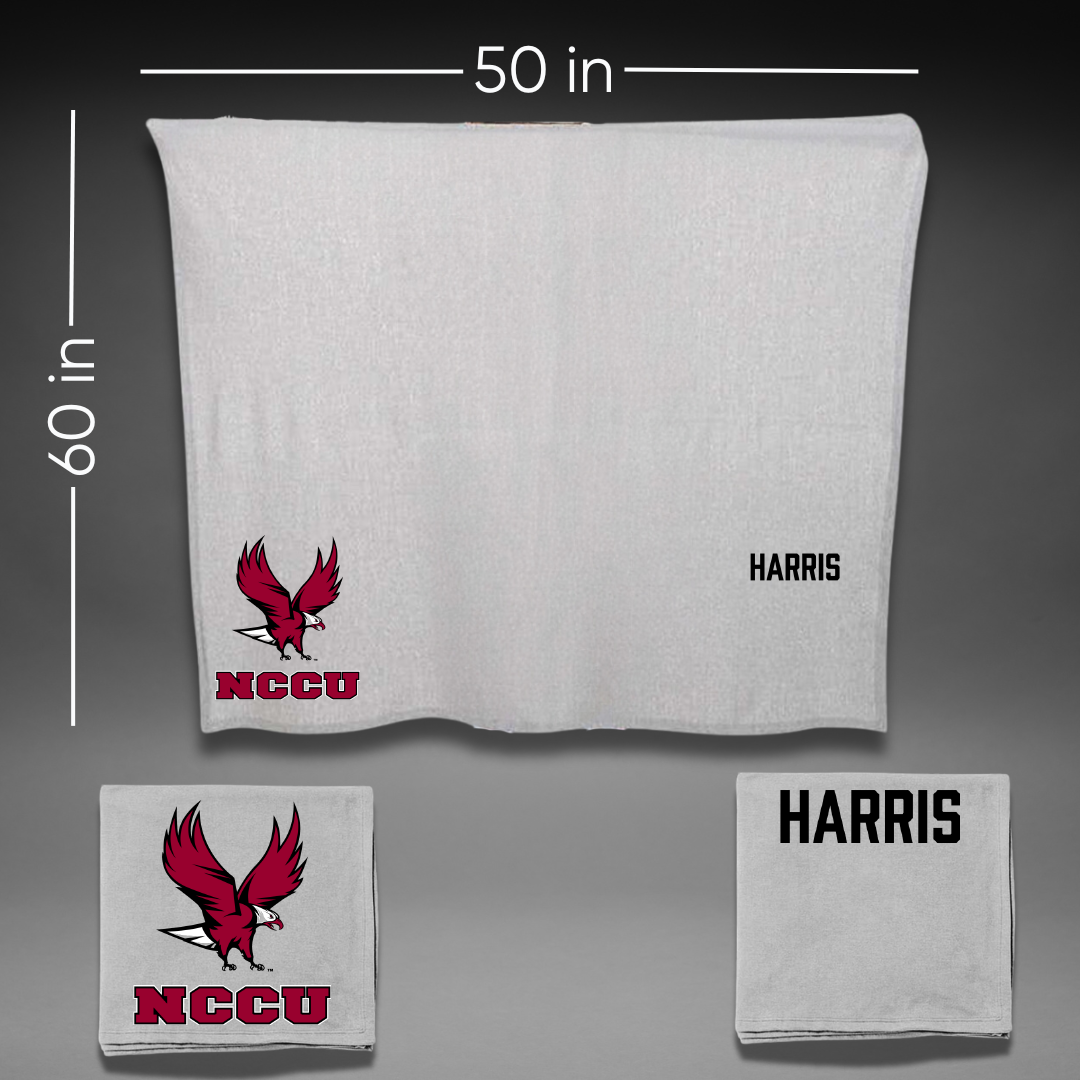 North Carolina Central University TF and XC Gray Blanket - Jaeda Harris