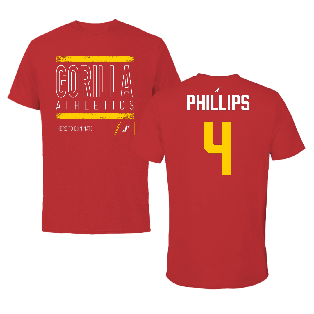 Pittsburg State University Basketball (W) Red Dominate Tee - #4 Cambrie Phillips