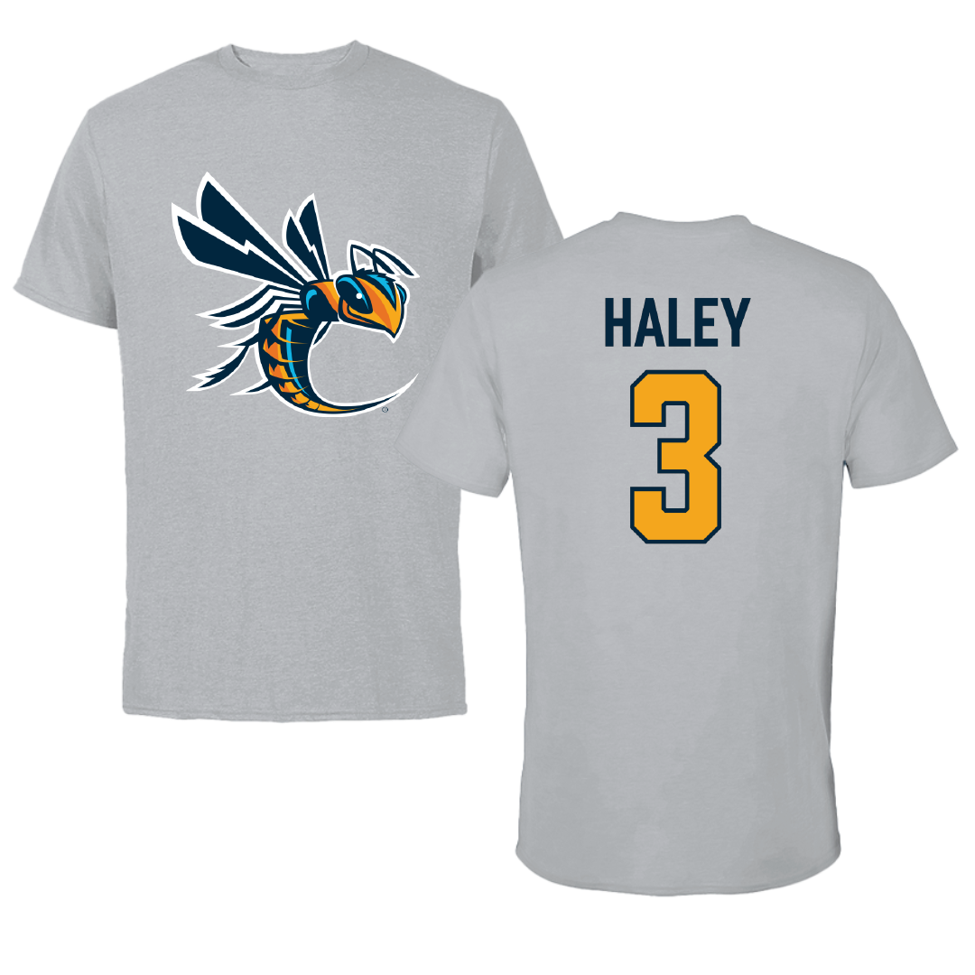 Cedarville University Soccer Sport Gray Tee - #3 Asa Haley