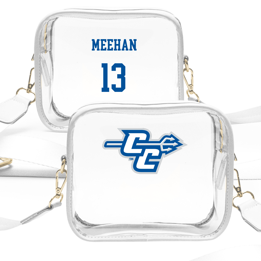 Central Connecticut State University Softball White Clear Stadium Bag - #13 Abby Meehan