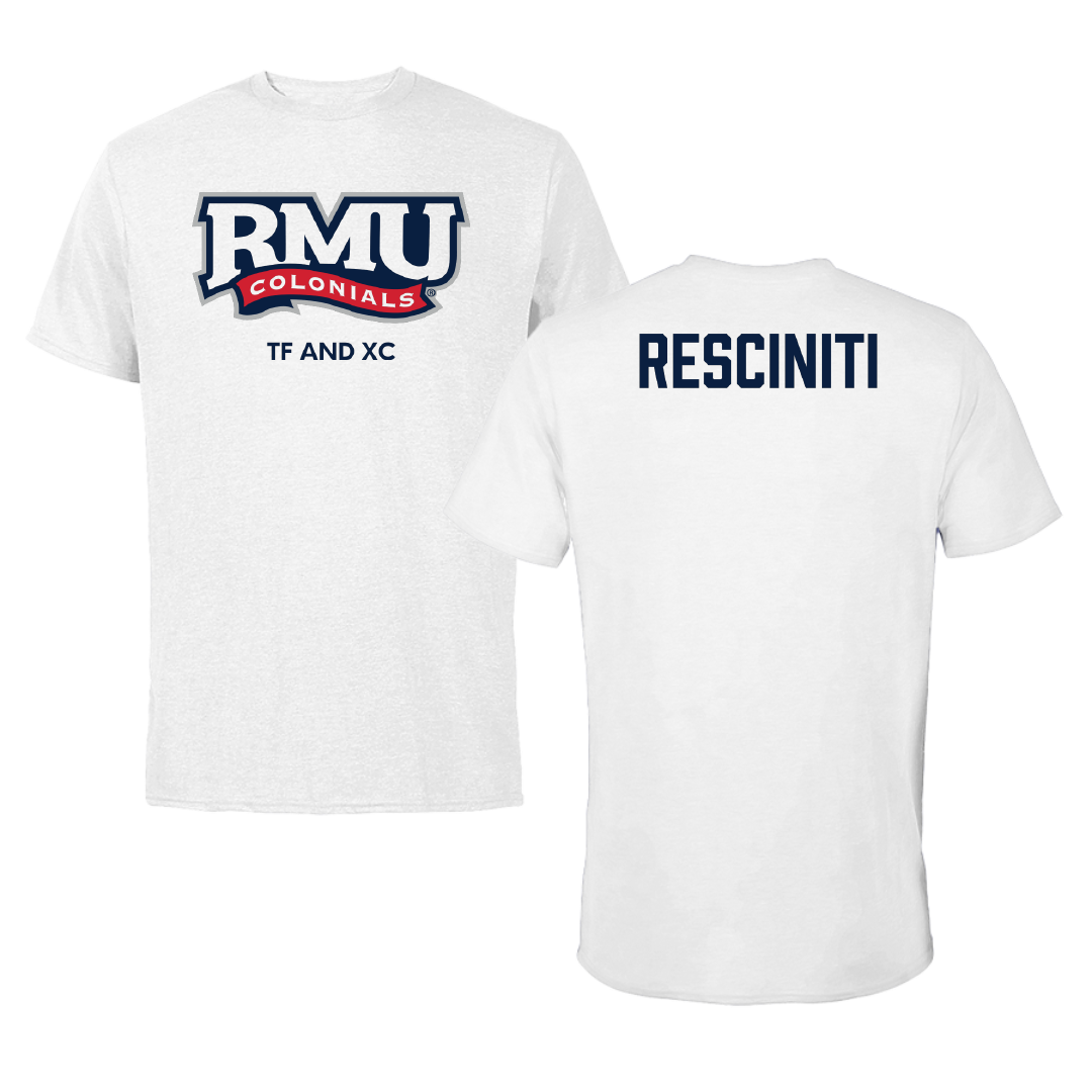 Robert Morris University TF and XC White Performance Tee - Madelyn Resciniti
