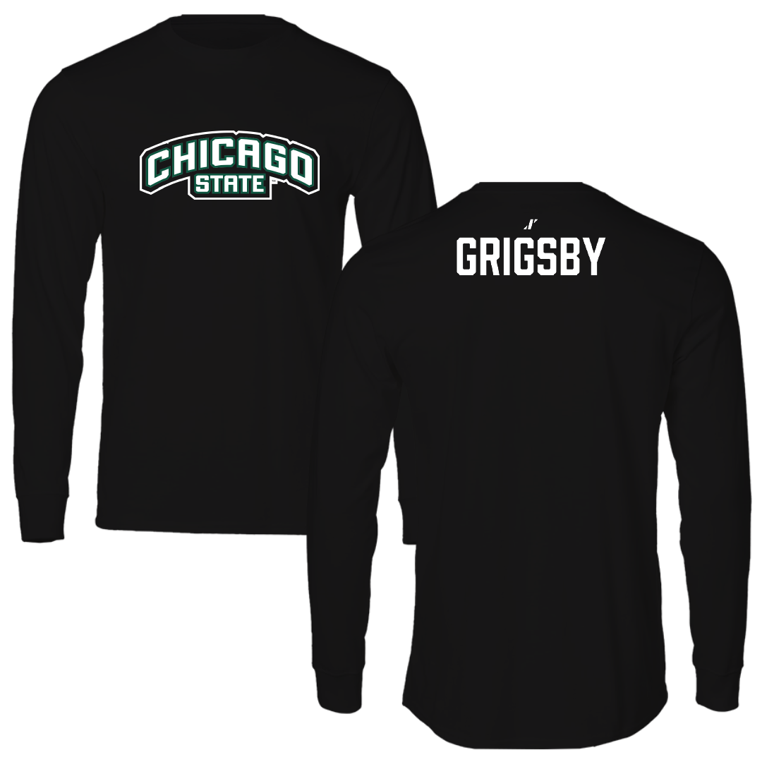 Chicago State University TF and XC Black Performance Long Sleeve - Nickolas Grigsby