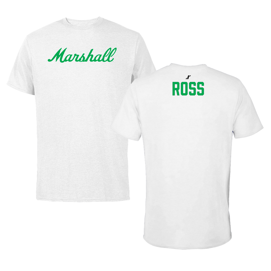Marshall University TF and XC White Tee - Lillian Ross