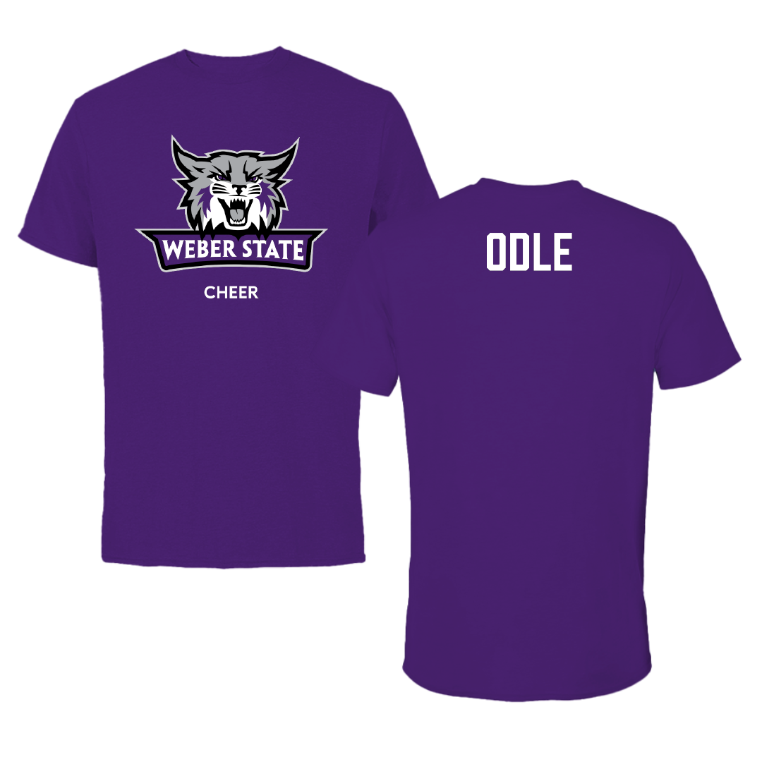 Weber State University Cheer Purple Performance Tee - Caylee Odle
