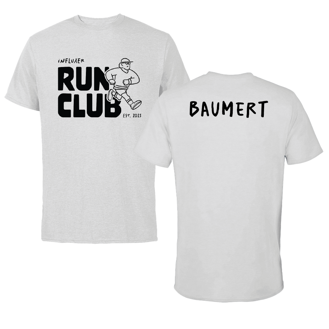 TF and XC Light Gray Influxer Run Club Tee - Paloma Baumert