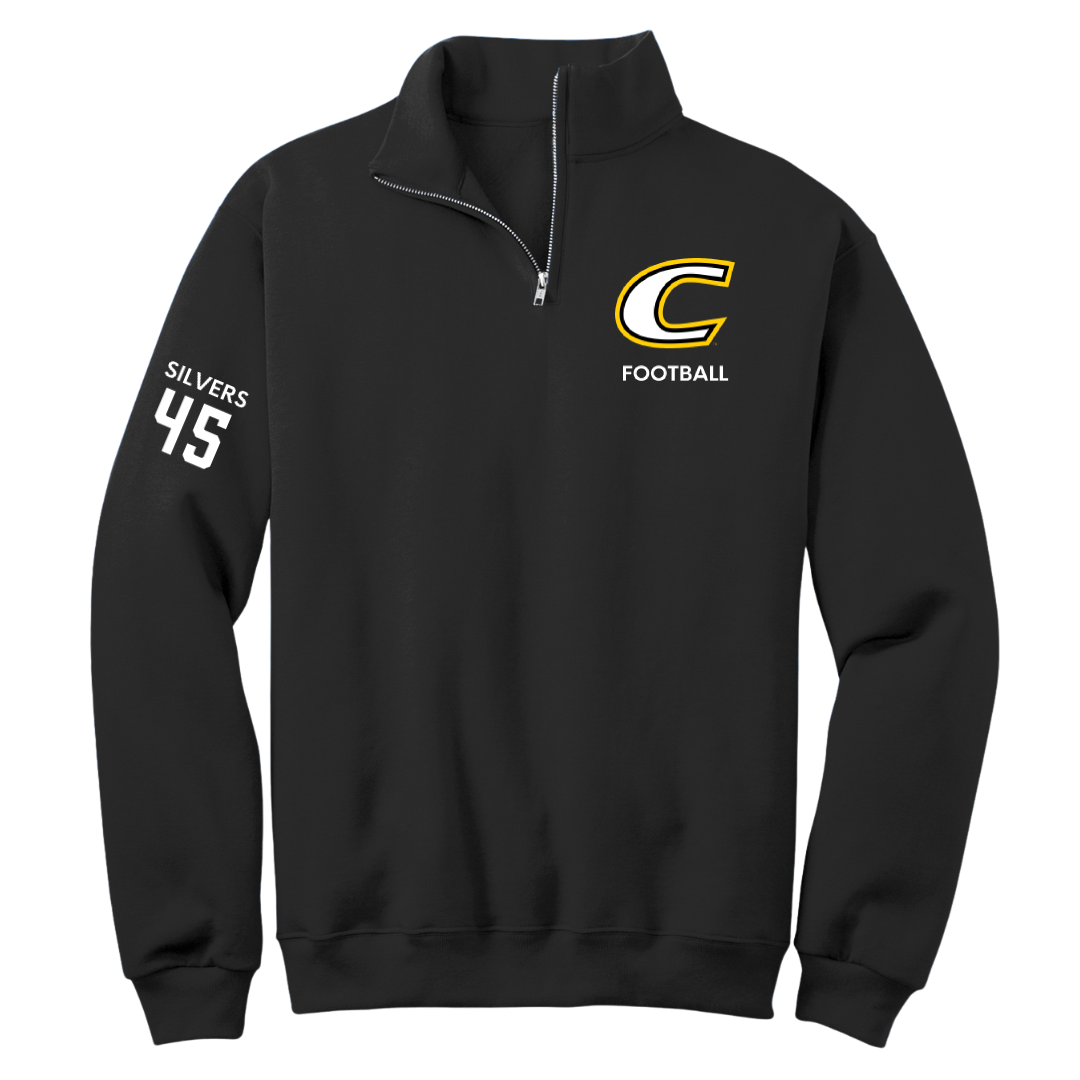 Centre College Football Black Quarter-Zip - #45 Caleb Silvers