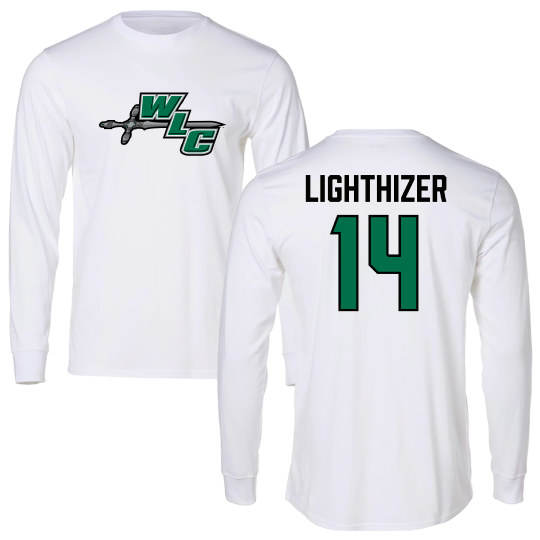 Wisconsin Lutheran College Softball White Performance Long Sleeve - #14 Emma Lighthizer