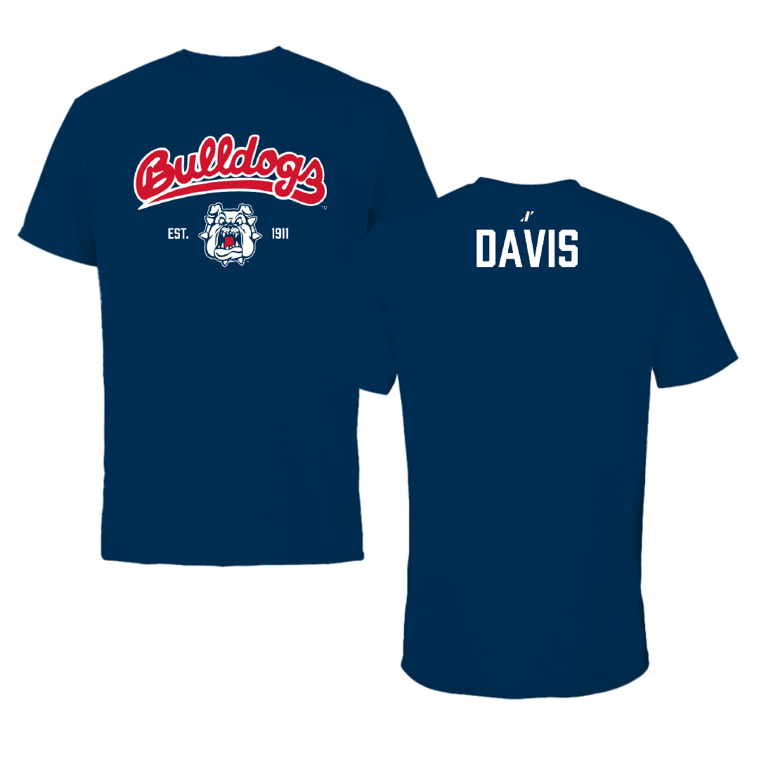 Fresno State University TF and XC Navy General Tee - Keilin Davis
