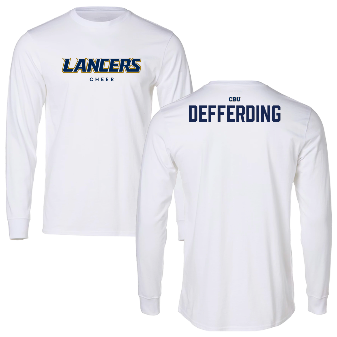 California Baptist University Cheer White Long Sleeve - Hailey Defferding