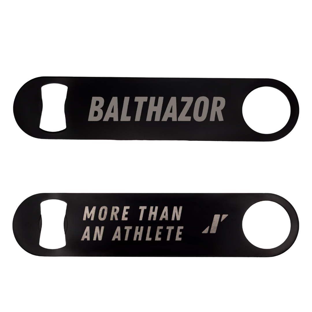 Butler University Tennis Black Bottle Opener - Nicholas Balthazor