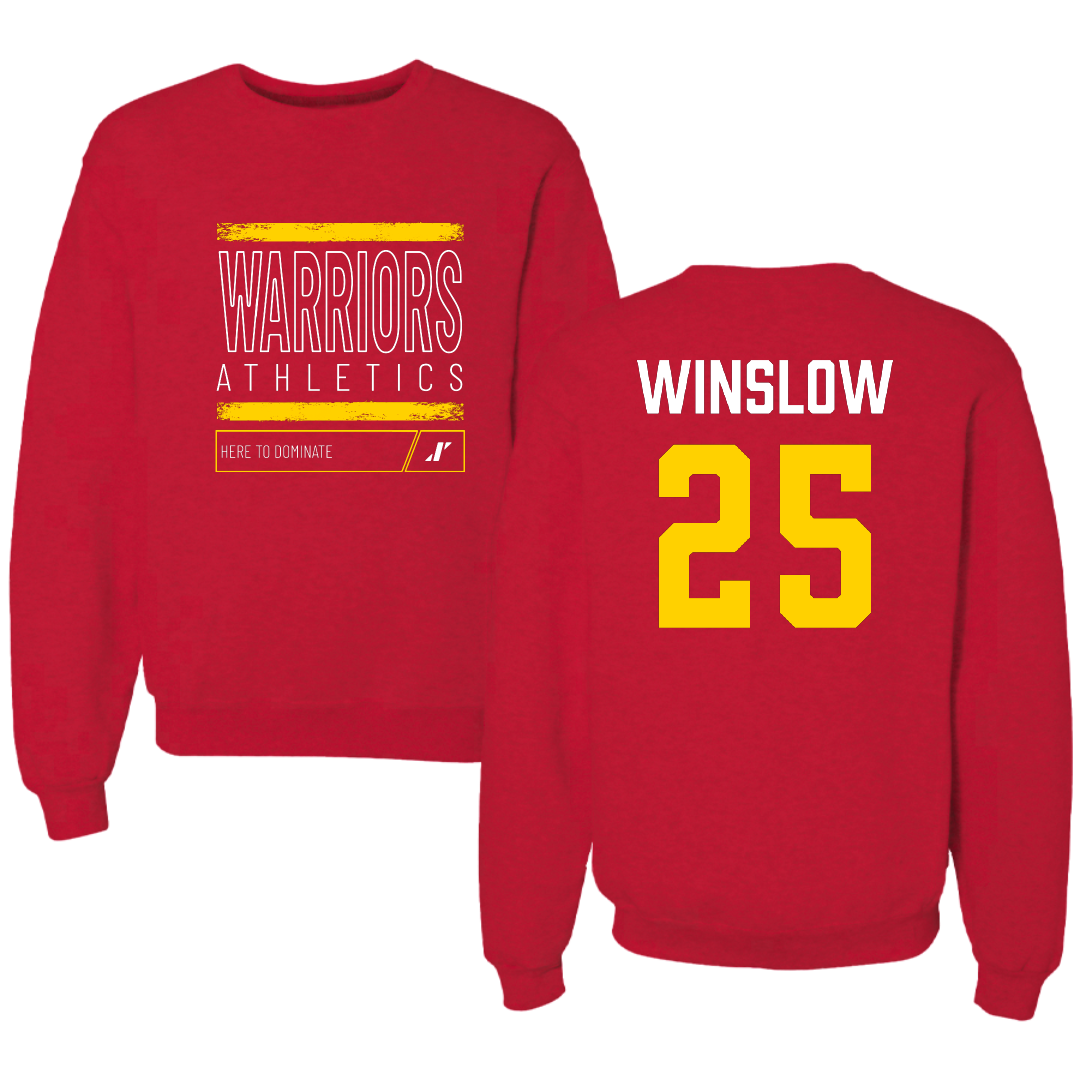Stanislaus State Soccer (W) Red Dominate Crewneck - #25 Abby Winslow