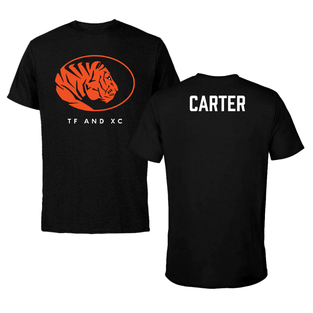 East Central University TF and XC Black Performance Tee - Mason Carter