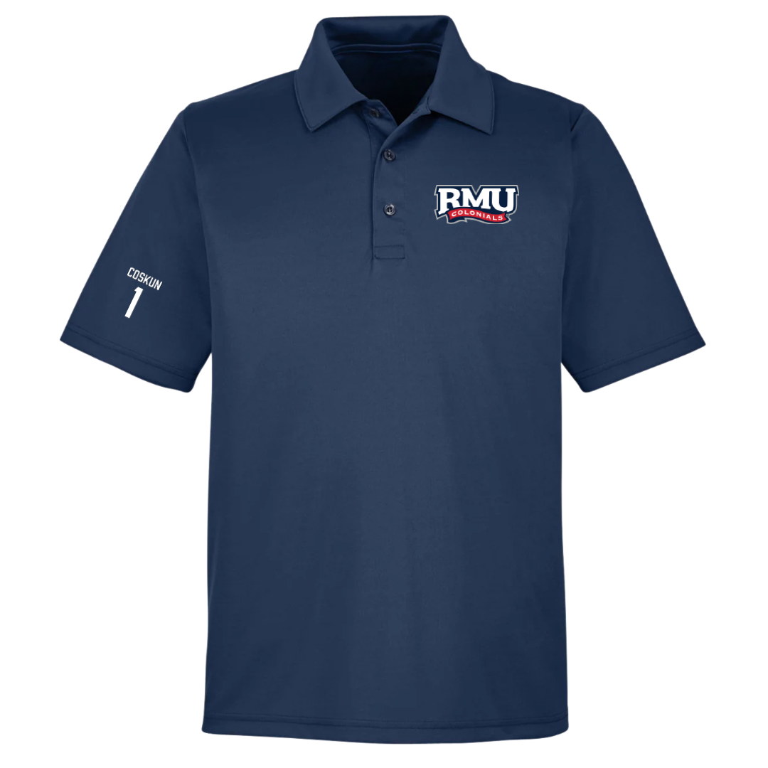 Robert Morris University Basketball (W) Navy Polo - #1 Tuana Coskun