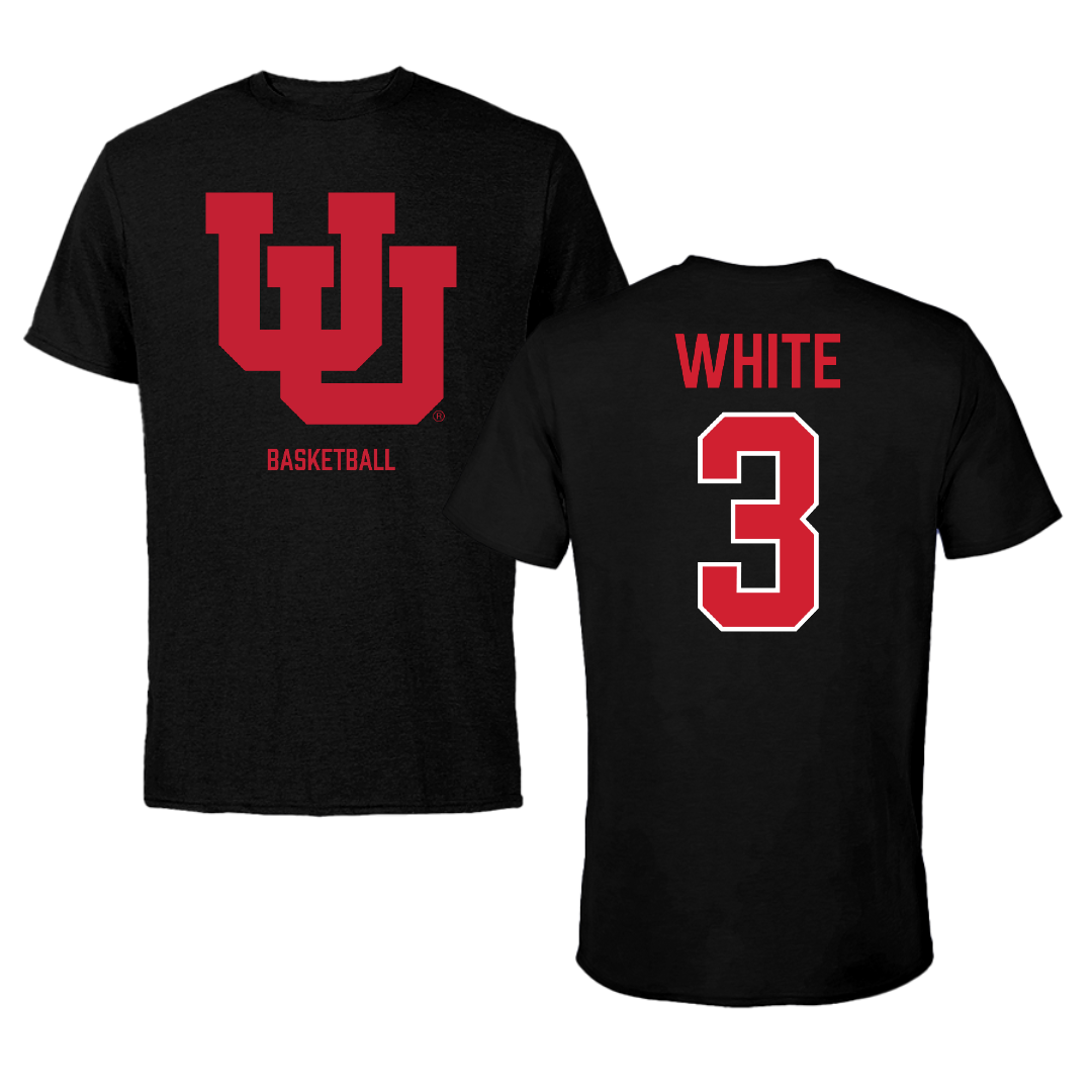 University of Utah Basketball (W) Black Performance Tee - #3 Lani White