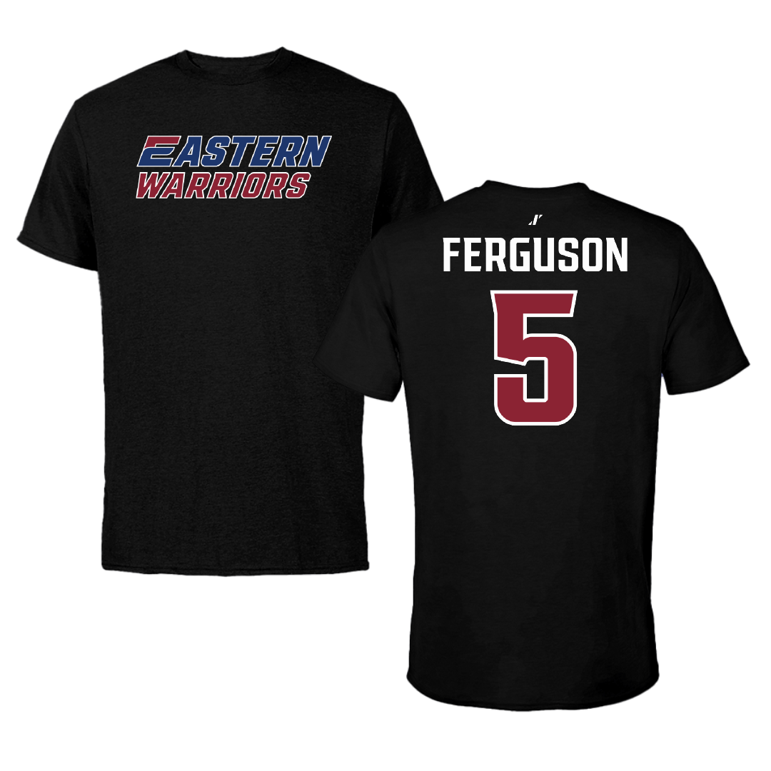 Eastern Connecticut State University Baseball Black Tee - #5 Francis Ferguson