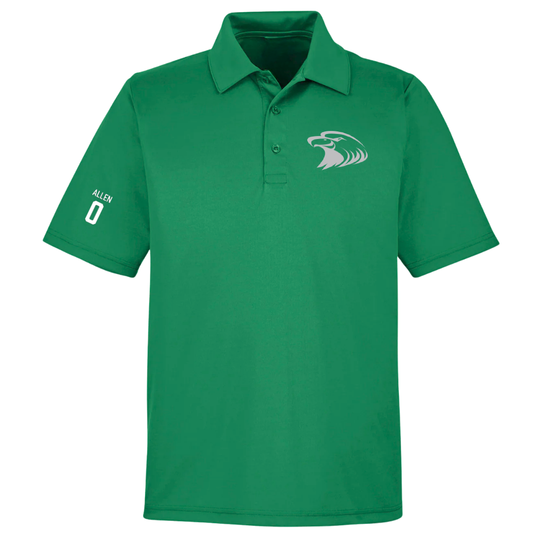 Central Methodist University Basketball (M) Green Polo - #0 Soljier Allen
