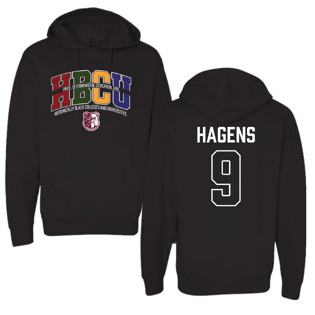Alabama A&M University Football Black HBCU Hoodie - #9 Mekhi Hagens