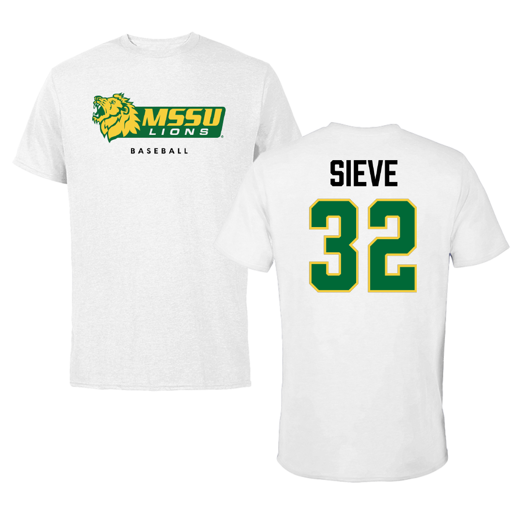 Missouri Southern State University Baseball White Tee - #32 Gabriel Sieve