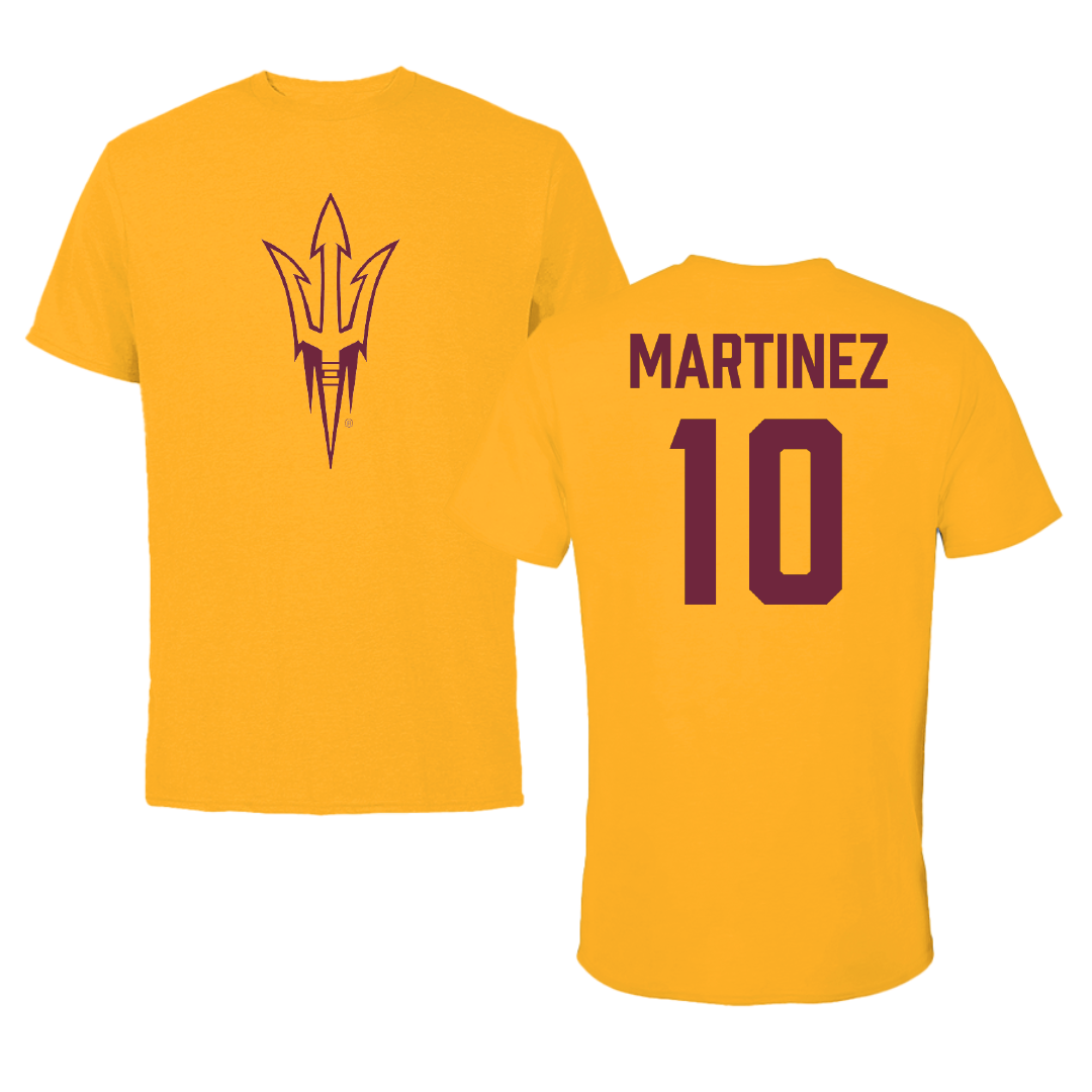 Arizona State University Baseball Gold Tee - #10 Jack Martinez