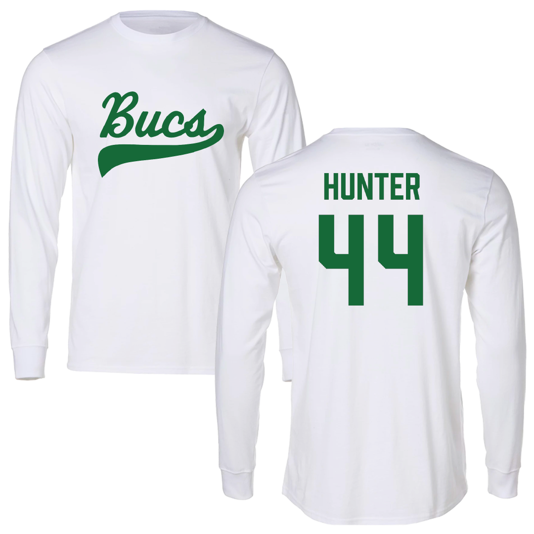 Shelton State Community College Baseball White Performance Long Sleeve - #44 Jackson Hunter