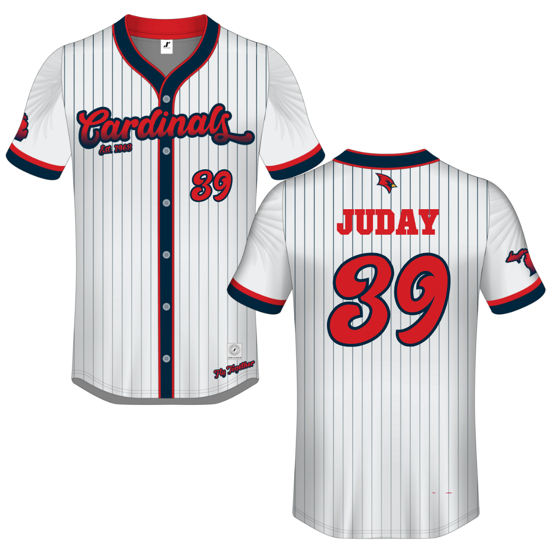 Saginaw Valley State University Gray Campus Connect Button-Down Jersey - #39 Will Juday