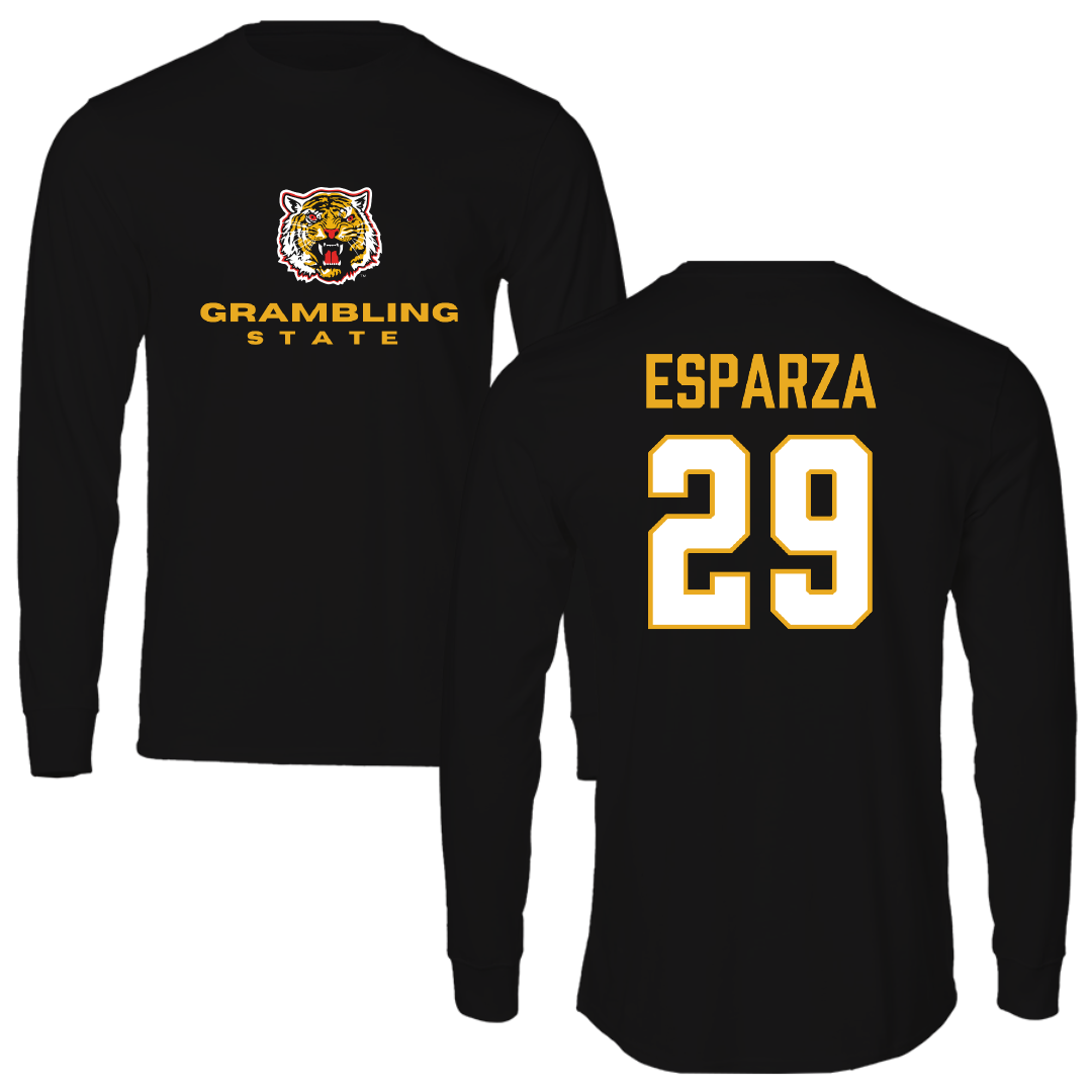 Grambling State University Baseball Black Long Sleeve - #29 Trevor Esparza