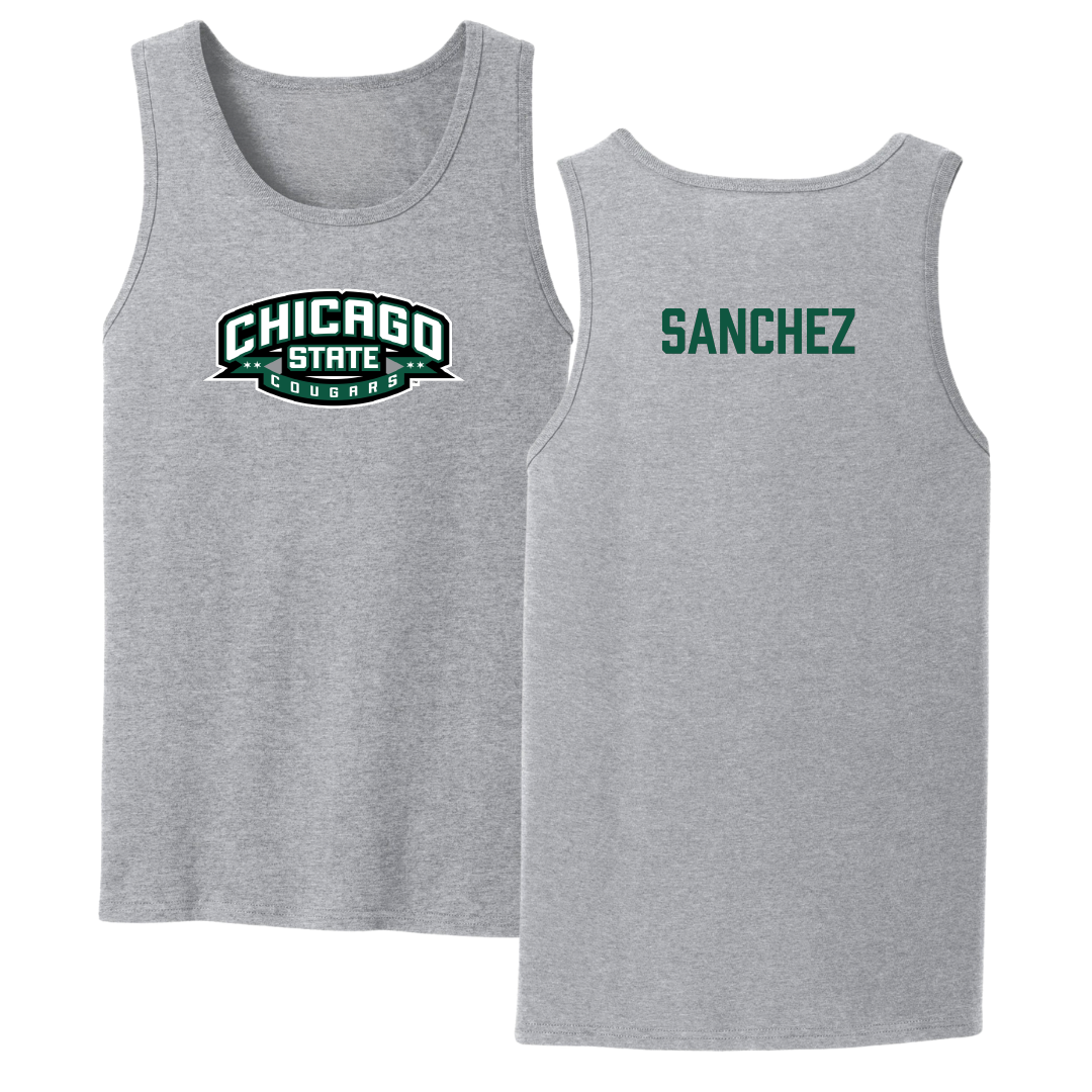 Chicago State University TF and XC Sport Gray Tank Top - Eric Sanchez