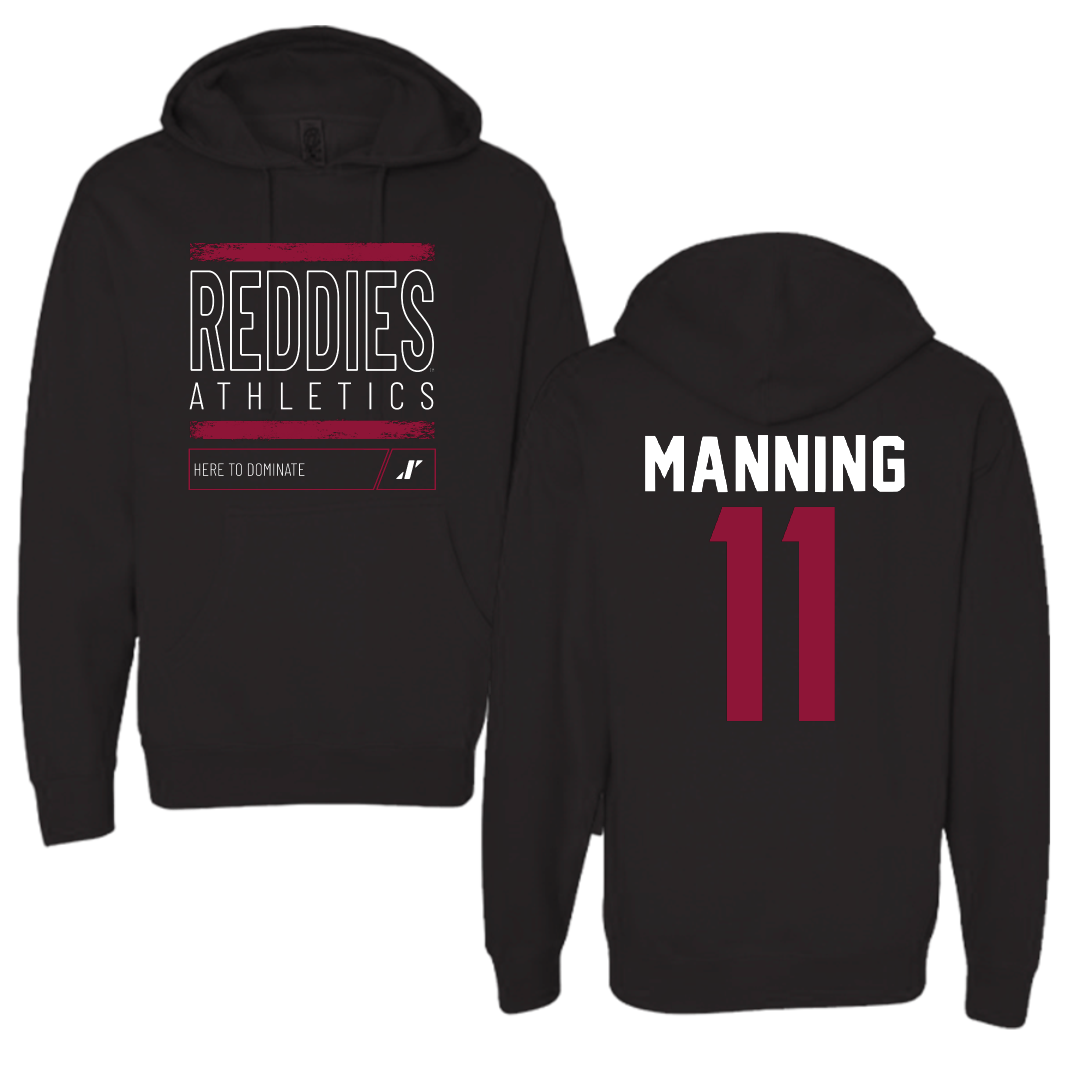 Henderson State University Football Black Dominate Hoodie - #11 Paul Manning