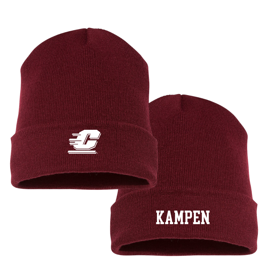 Central Michigan University Basketball (M) Maroon Beanie - #2 Jalen Kampen