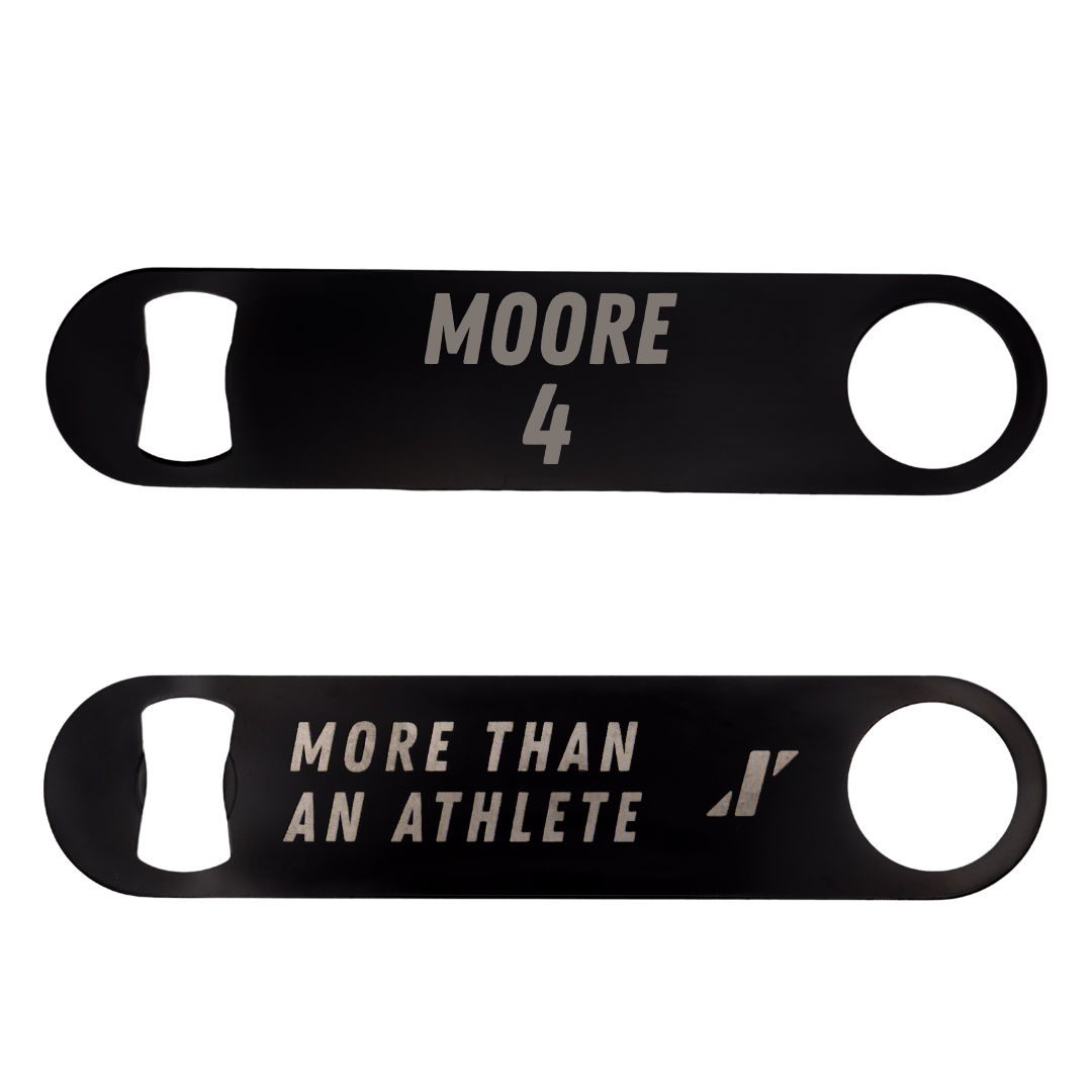 Willamette University Basketball Black Bottle Opener - #4 Caleb Moore