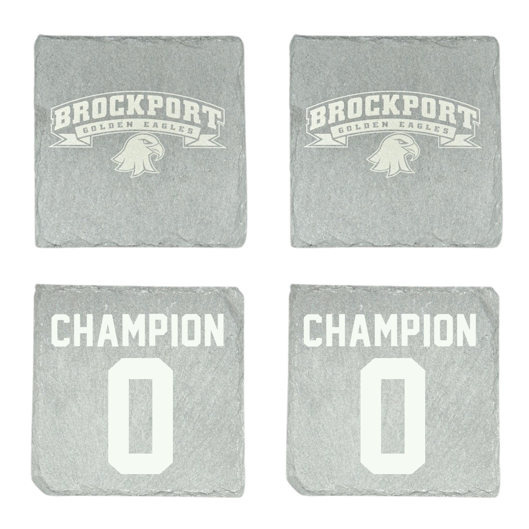 SUNY Brockport Soccer Stone Coaster (4 Pack)  - #0 Karissa Champion