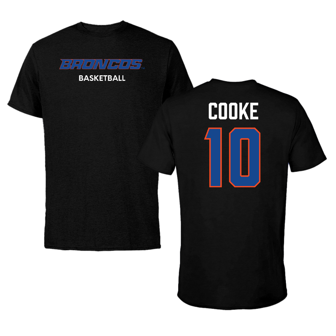 Boise State University Basketball (W) Black Tee - #10 Madeline Cooke
