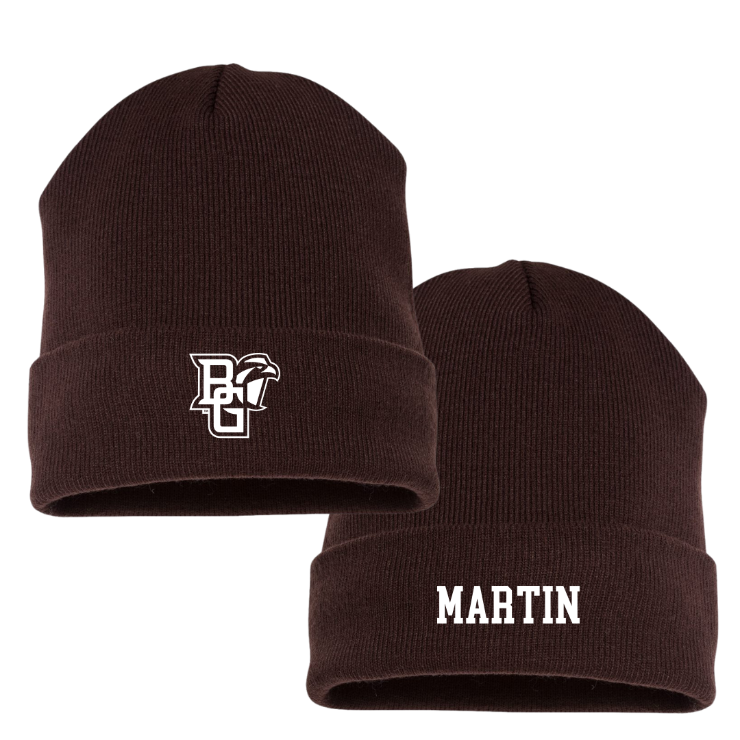 Bowling Green State University Softball Brown Beanie - #0 Addie Martin