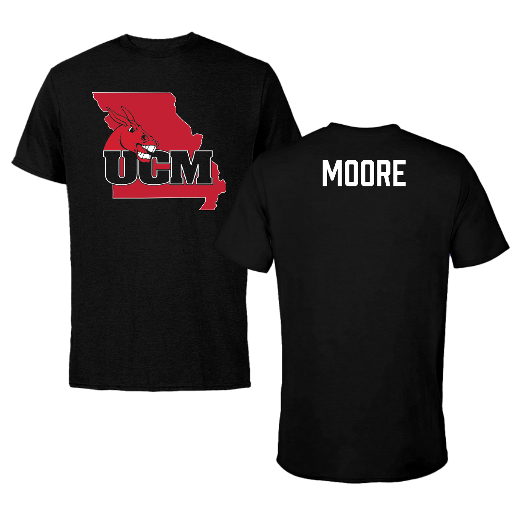 University of Central Missouri Wrestling Black State Performance Tee - Gavin Moore