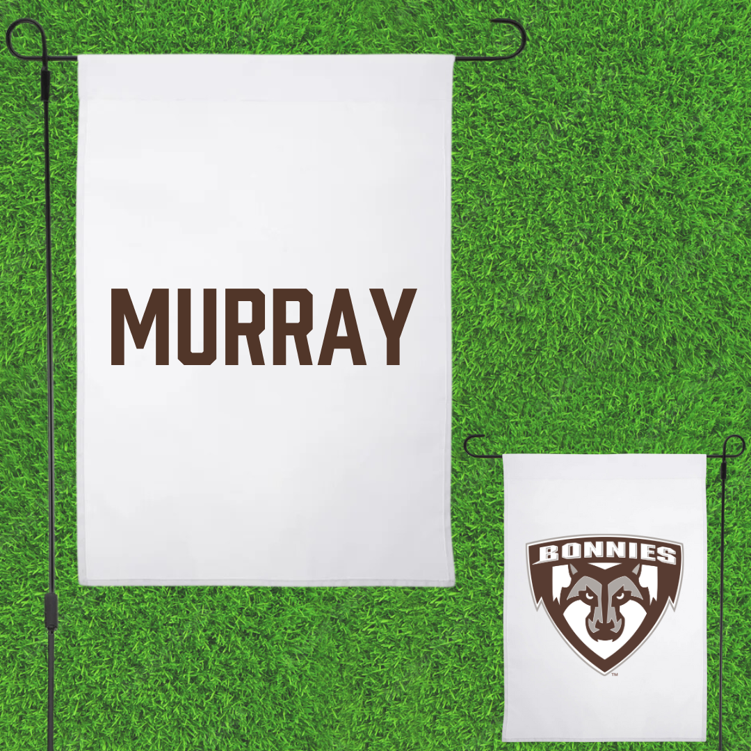St. Bonaventure University Golf White Garden Flag - Andrew Murray