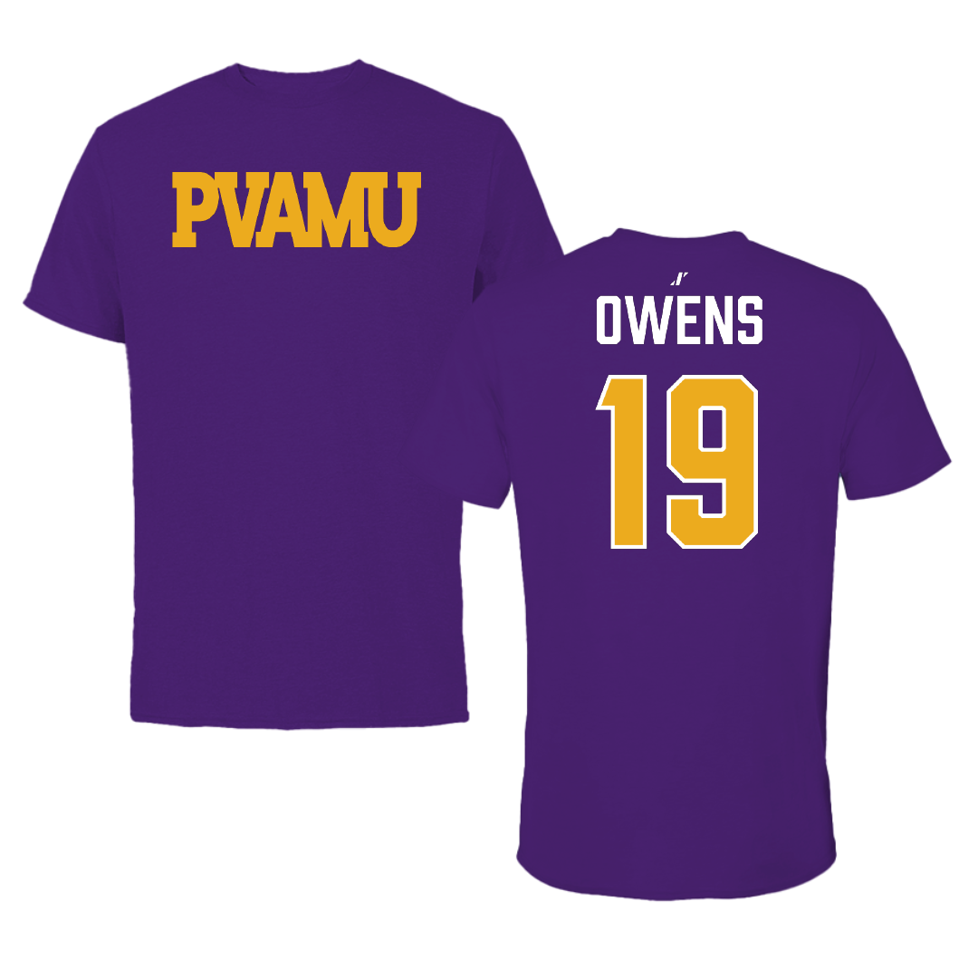 Prairie View A&M University Volleyball (W) Purple Tee - #19 Kylee Owens
